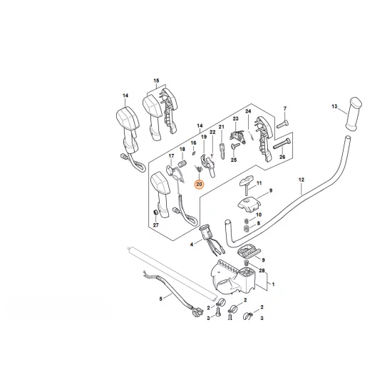 STIHL   Sprężyna ramieniowa 4867 182 4501